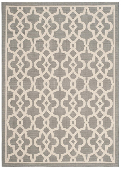 Safavieh Courtyard Cy6071-246 Grey / Beige Geometric Area Rug