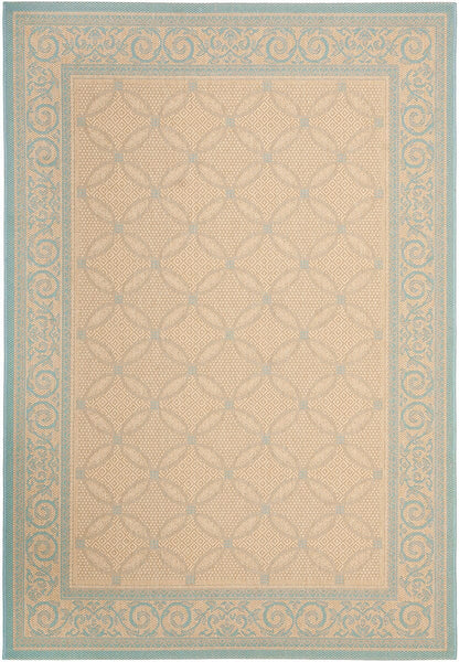 Safavieh Courtyard Cy6107-15 Cream / Aqua Area Rug