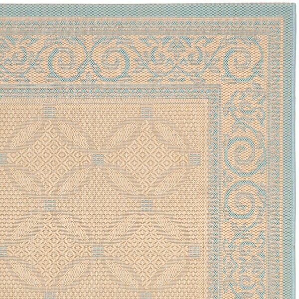 Safavieh Courtyard Cy6107-15 Cream / Aqua Area Rug