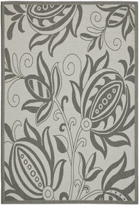 Safavieh Courtyard Cy6109-78 Light Grey / Anthracite Floral / Country Area Rug