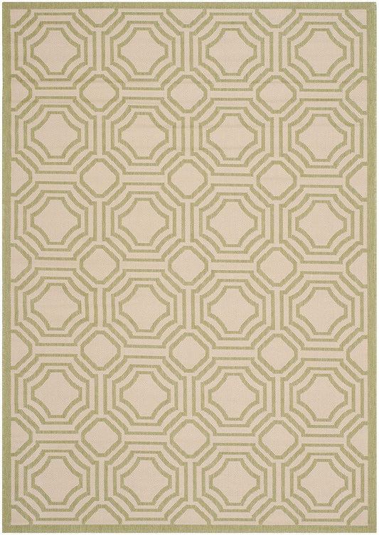 Safavieh Courtyard Cy6112-218 Beige / Sweet Pea Geometric Area Rug