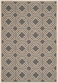 Safavieh Courtyard Cy6112-246 Anthracite / Beige Geometric Area Rug