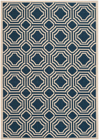 Safavieh Courtyard Cy6112-268 Navy / Beige Geometric Area Rug