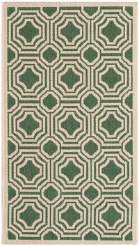 Safavieh Courtyard Cy6112-332 Dark Green / Beige Geometric Area Rug