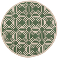 Safavieh Courtyard Cy6112-332 Dark Green / Beige Geometric Area Rug