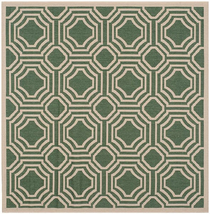 Safavieh Courtyard Cy6112-332 Dark Green / Beige Geometric Area Rug