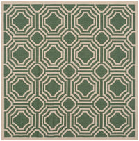 Safavieh Courtyard Cy6112-332 Dark Green / Beige Geometric Area Rug