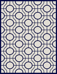 Safavieh Courtyard Cy6115-258 Beige / Navy Geometric Area Rug