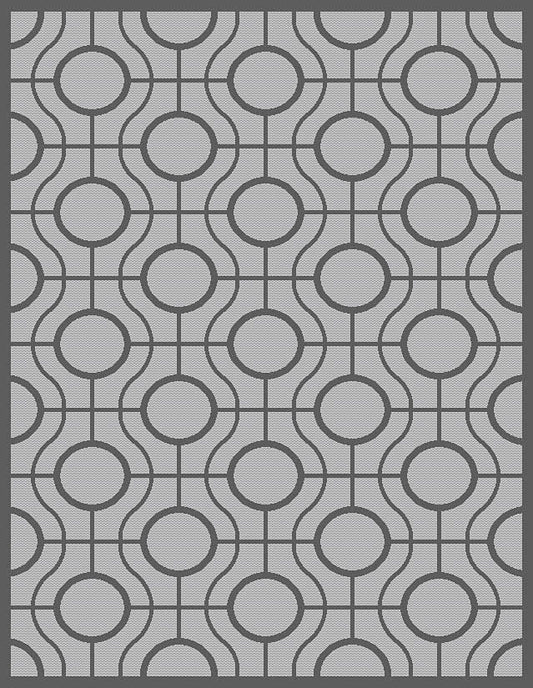 Safavieh Courtyard Cy6115-78 Light Grey / Anthracite Geometric Area Rug