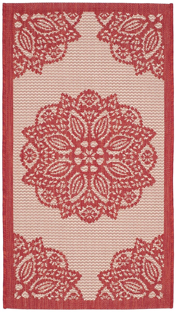 Safavieh Courtyard Cy6139-238 Beige / Red Area Rug