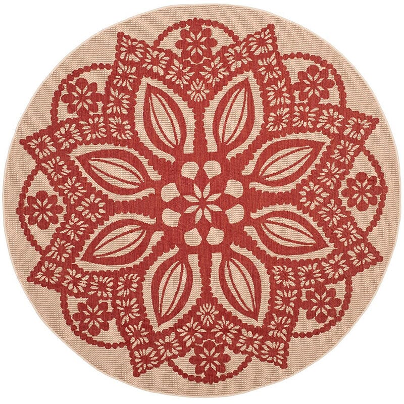 Safavieh Courtyard Cy6139-238 Beige / Red Area Rug