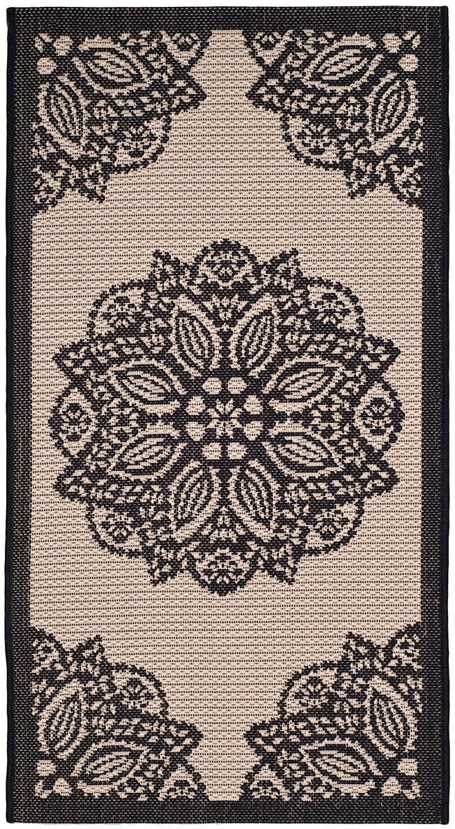 Safavieh Courtyard Cy6139-256 Beige / Black Area Rug