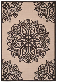 Safavieh Courtyard Cy6139-256 Beige / Black Area Rug