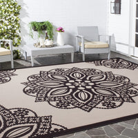 Safavieh Courtyard Cy6139-256 Beige / Black Area Rug