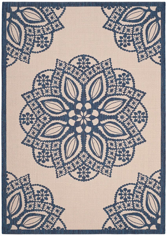 Safavieh Courtyard Cy6139-258 Beige / Navy Area Rug