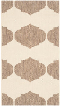 Safavieh Courtyard Cy6162-232 Beige / Brown Damask Area Rug