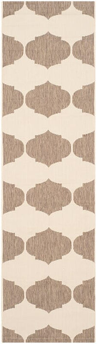 Safavieh Courtyard Cy6162-232 Beige / Brown Damask Area Rug