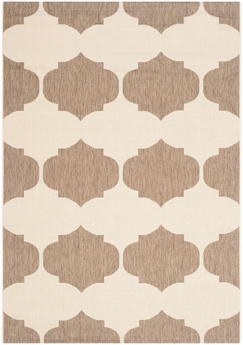 Safavieh Courtyard Cy6162-232 Beige / Brown Damask Area Rug