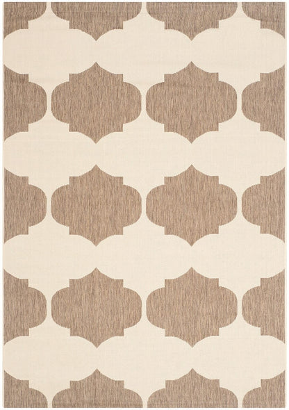 Safavieh Courtyard Cy6162-232 Beige / Brown Damask Area Rug