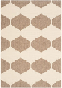 Safavieh Courtyard Cy6162-232 Beige / Brown Damask Area Rug