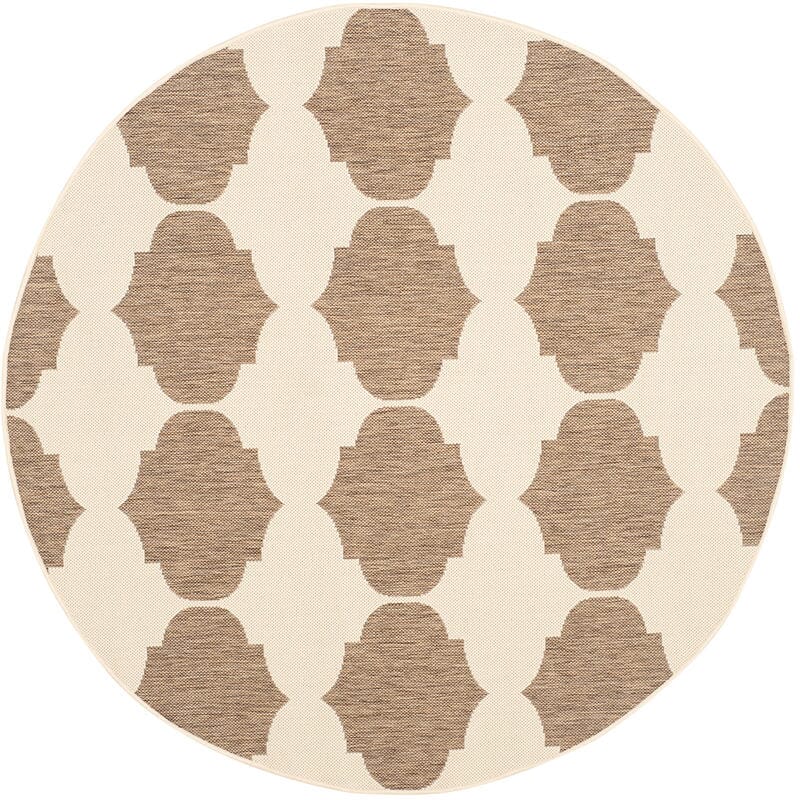 Safavieh Courtyard Cy6162-232 Beige / Brown Damask Area Rug