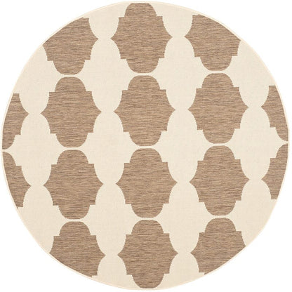 Safavieh Courtyard Cy6162-232 Beige / Brown Damask Area Rug