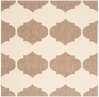 Safavieh Courtyard Cy6162-232 Beige / Brown Damask Area Rug