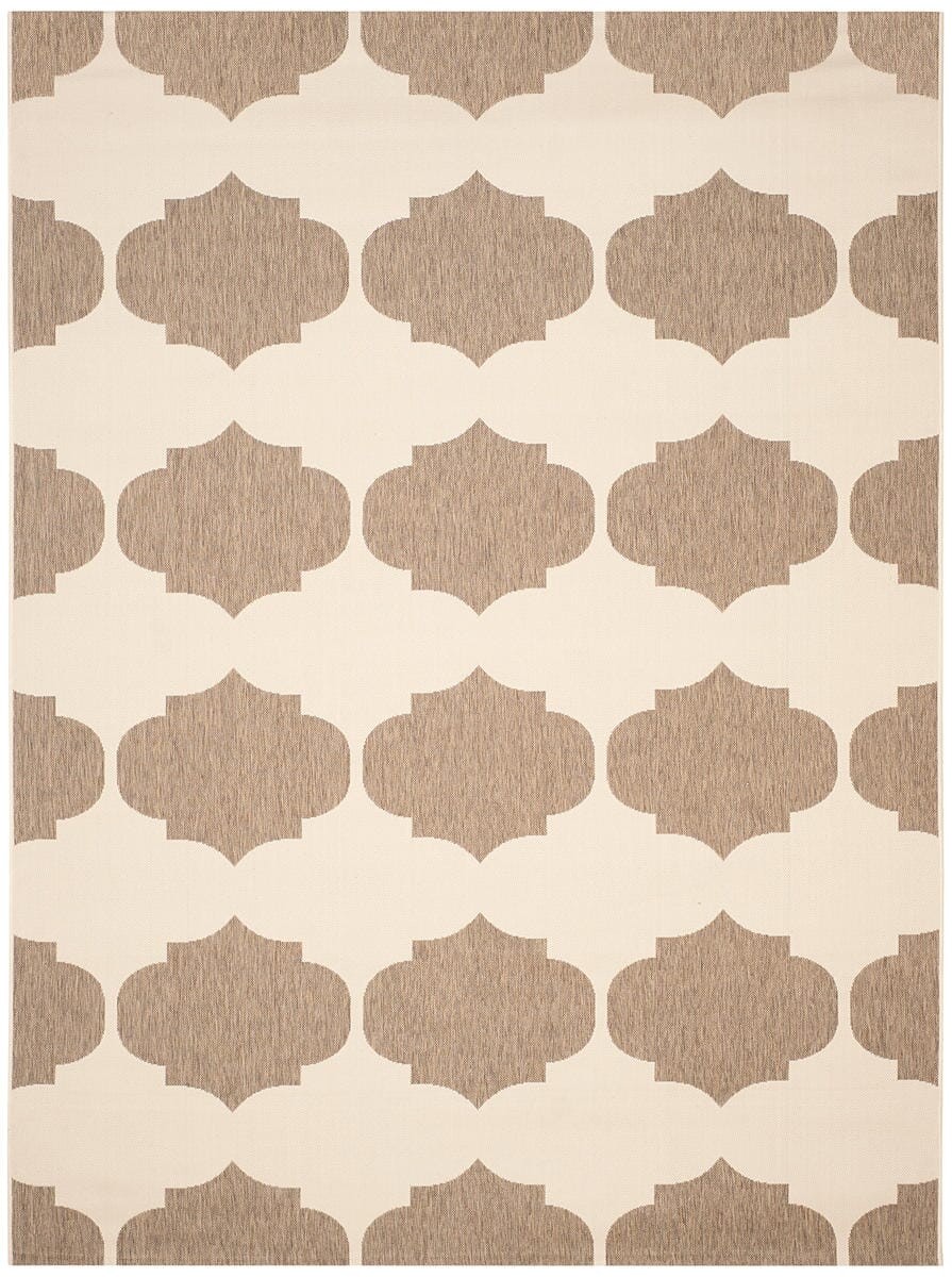 Safavieh Courtyard Cy6162-232 Beige / Brown Damask Area Rug