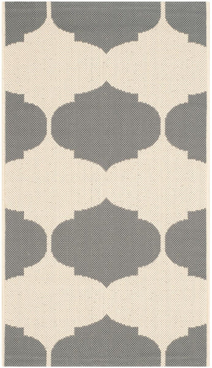 Safavieh Courtyard Cy6162-236 Beige / Anthracite Damask Area Rug