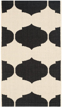 Safavieh Courtyard Cy6162-256 Beige / Black Damask Area Rug