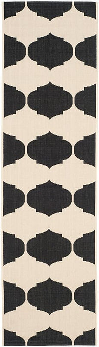 Safavieh Courtyard Cy6162-256 Beige / Black Damask Area Rug