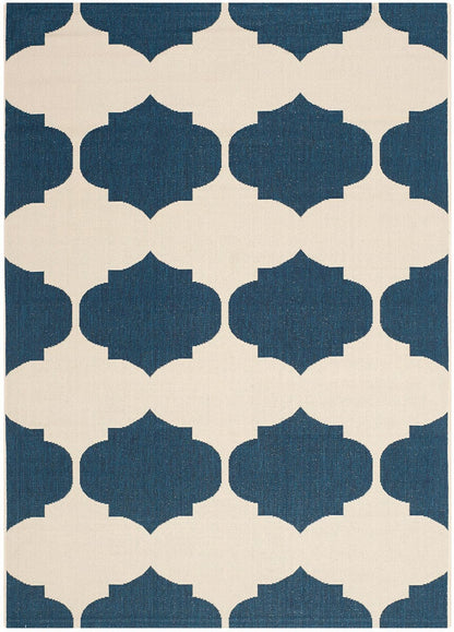 Safavieh Courtyard Cy6162-258 Beige / Navy Damask Area Rug