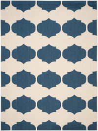 Safavieh Courtyard Cy6162-258 Beige / Navy Damask Area Rug