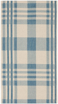 Safavieh Courtyard Cy6201-233 Beige / Blue Striped Area Rug