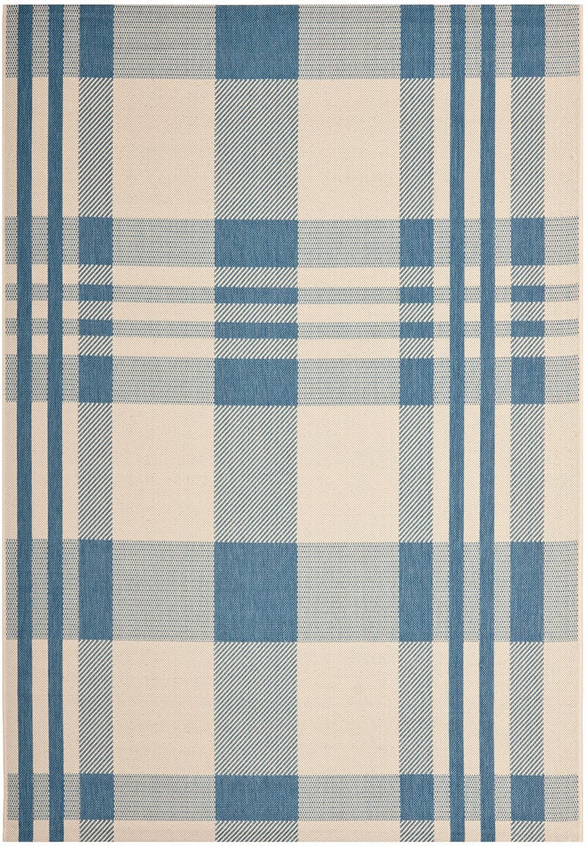 Safavieh Courtyard Cy6201-233 Beige / Blue Striped Area Rug