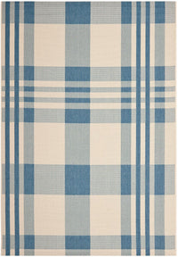 Safavieh Courtyard Cy6201-233 Beige / Blue Striped Area Rug