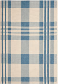 Safavieh Courtyard Cy6201-233 Beige / Blue Striped Area Rug