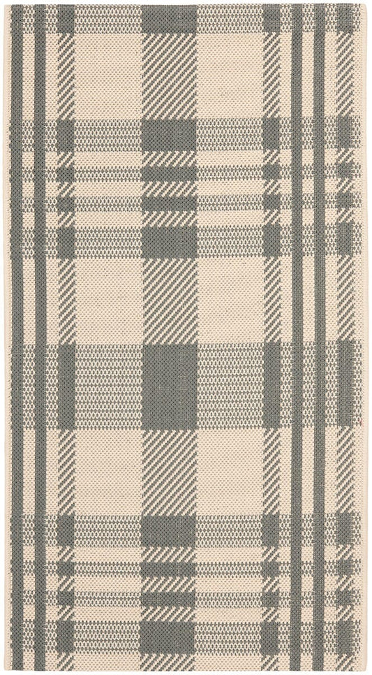 Safavieh Courtyard Cy6201-236 Grey / Bone Striped Area Rug