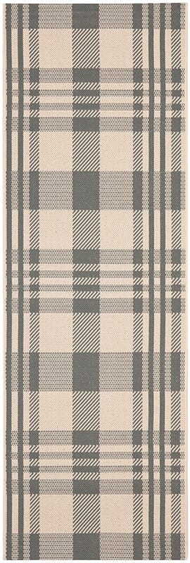 Safavieh Courtyard Cy6201-236 Grey / Bone Striped Area Rug