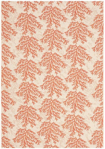 Safavieh Courtyard Cy6210-231 Beige / Terracotta Damask Area Rug