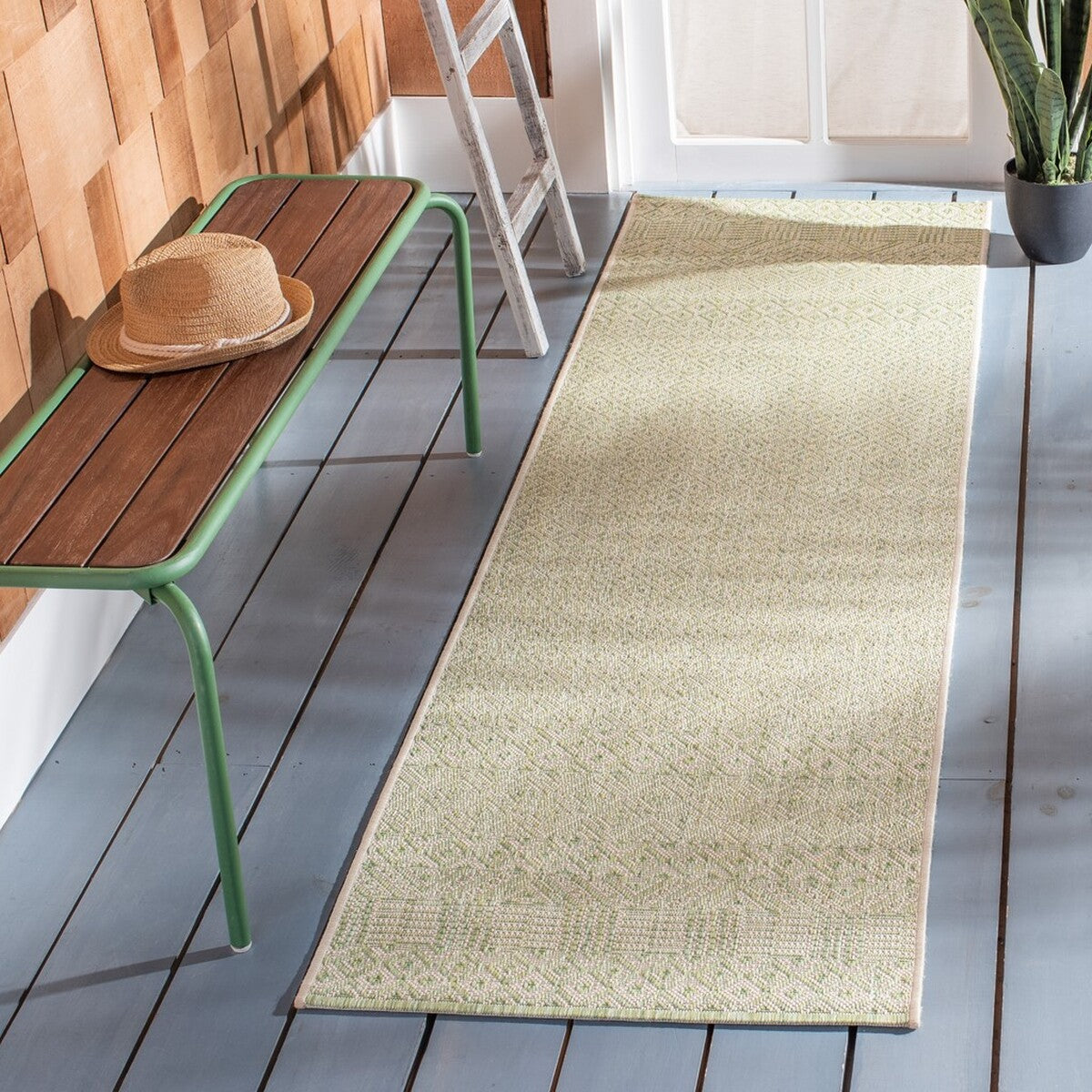 Safavieh Courtyard Cy6235-21812 Beige/Green Area Rug