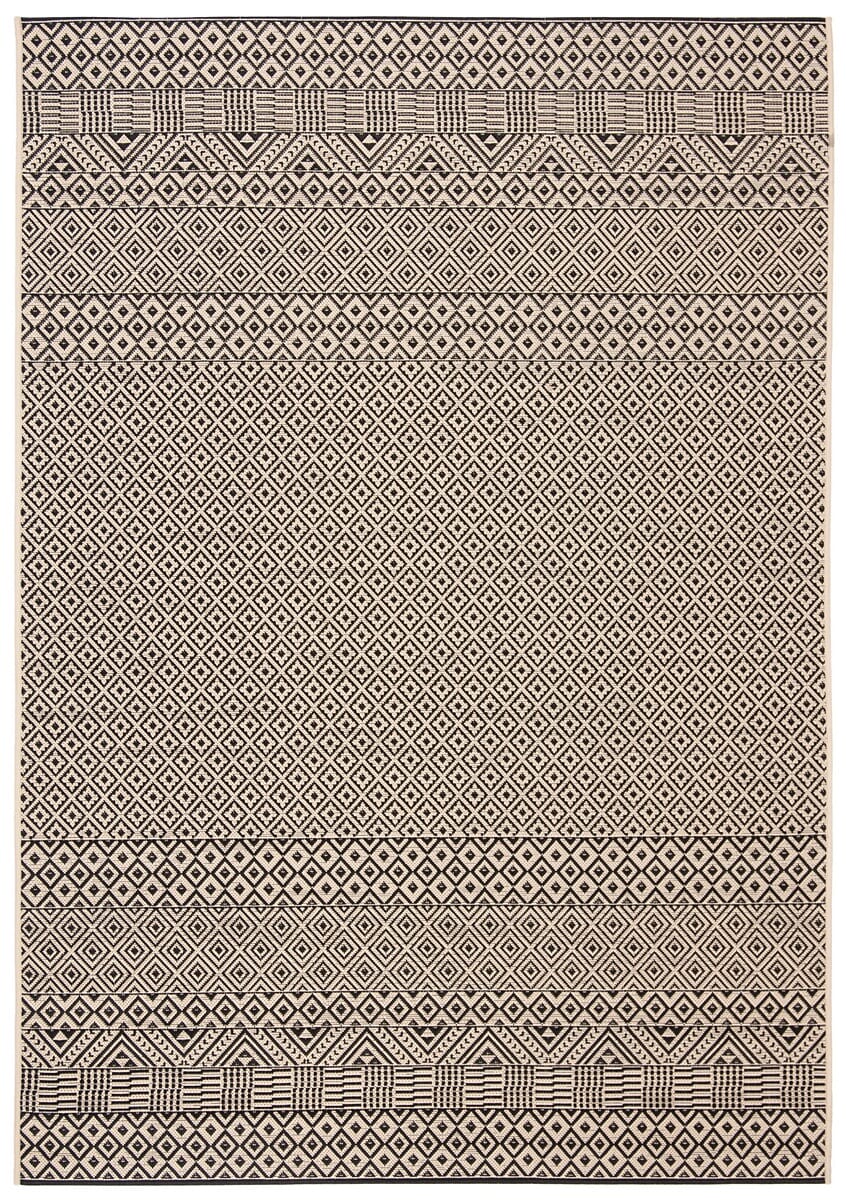 Safavieh Courtyard Cy6235-25612 Beige / Black Moroccan Area Rug