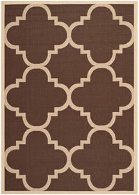 Safavieh Courtyard Cy6243-204 Dark Brown Geometric Area Rug