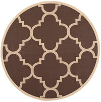 Safavieh Courtyard Cy6243-204 Dark Brown Geometric Area Rug