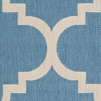 Safavieh Courtyard Cy6243-243 Blue / Beige Geometric Area Rug