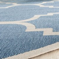 Safavieh Courtyard Cy6243-243 Blue / Beige Geometric Area Rug