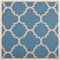 Safavieh Courtyard Cy6243-243 Blue / Beige Geometric Area Rug