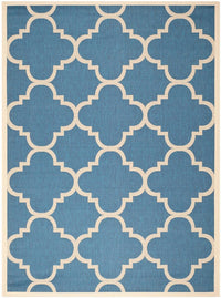 Safavieh Courtyard Cy6243-243 Blue / Beige Geometric Area Rug