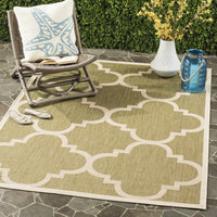 Safavieh Courtyard Cy6243-244 Green / Beige Geometric Area Rug