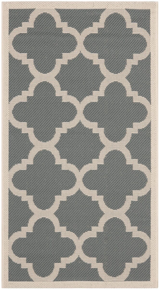 Safavieh Courtyard Cy6243-246 Grey / Beige Geometric Area Rug